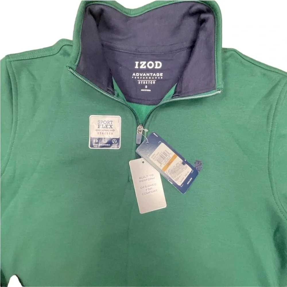 IZOD 1/4 Zip Pullover Sportflex Sweater Fleece